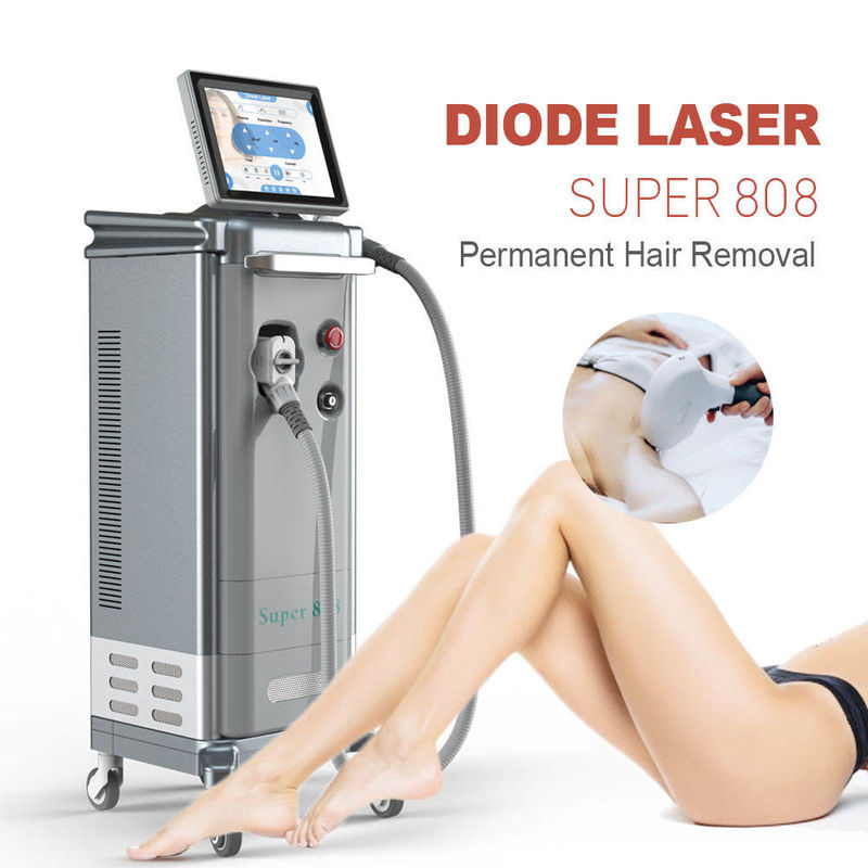 808 نانومتر FDA لیزر موهای زائد با طول موج سه گانه 500 وات سفید کننده جوانسازی پوست